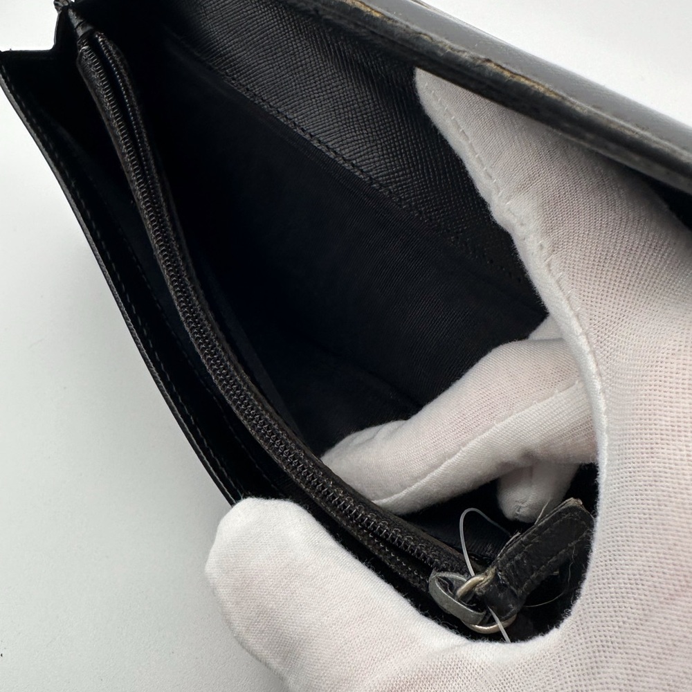 Prada Long Black Saffiano Leather Wallet - Picture 6 of 14
